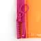 Everything Mary Orange & Pink Transparent Zipper Pouch